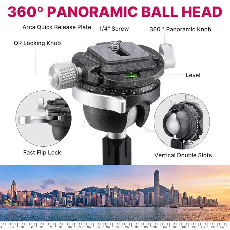 New Professional Lightweight Photography Travel Tripod