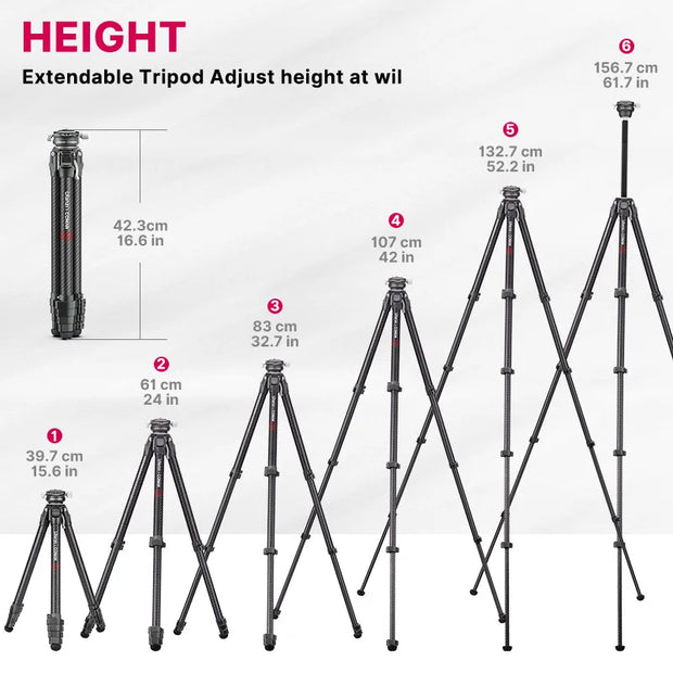 New Professional Lightweight Photography Travel Tripod