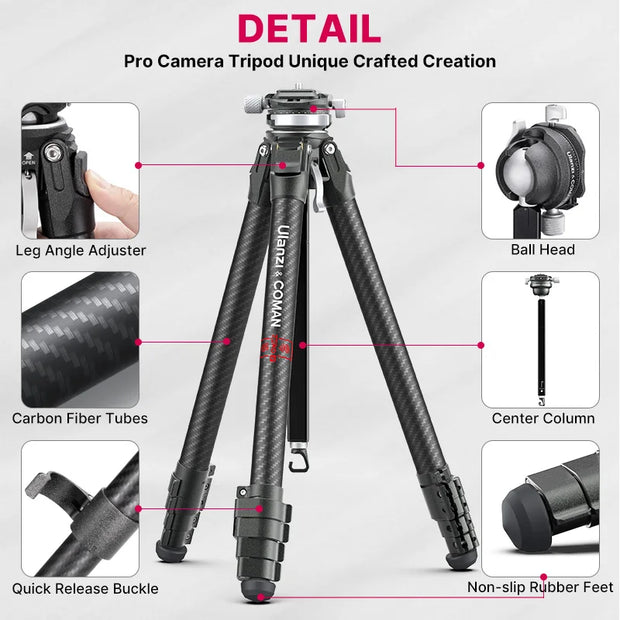 New Professional Lightweight Photography Travel Tripod