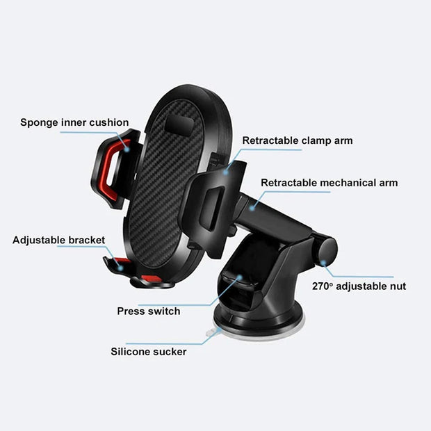 AUFU Sucker Car Phone Holder
