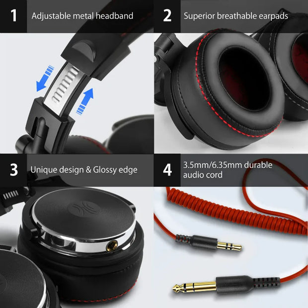 Oneodio Wired Professional Studio Pro 50 DJ Headphones