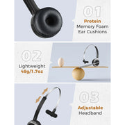 1/2 pack Mpow M5 Bluetooth V5.0 Headset