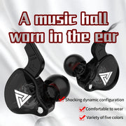 Original QKZ AK6 Copper Driver HiFi Wired Earphone