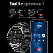Men Bluetooth Call Steel Band Waterproof Sports Fitness Watch