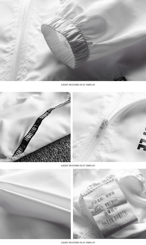 Men`s windbreaker summer Sun protection jacket outwear sports Cycling Thin  hooded coats men jaqueta masculina Brand clothing