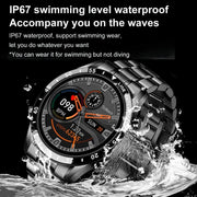 Men Bluetooth Call Steel Band Waterproof Sports Fitness Watch