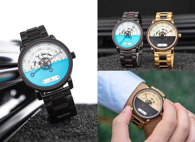 Men Watch BOBO BIRD 2022 New Top Automatic Mechanical Watch Logo Custom Wooden Creative Wristwatch Cool Gifts Box reloj hombre