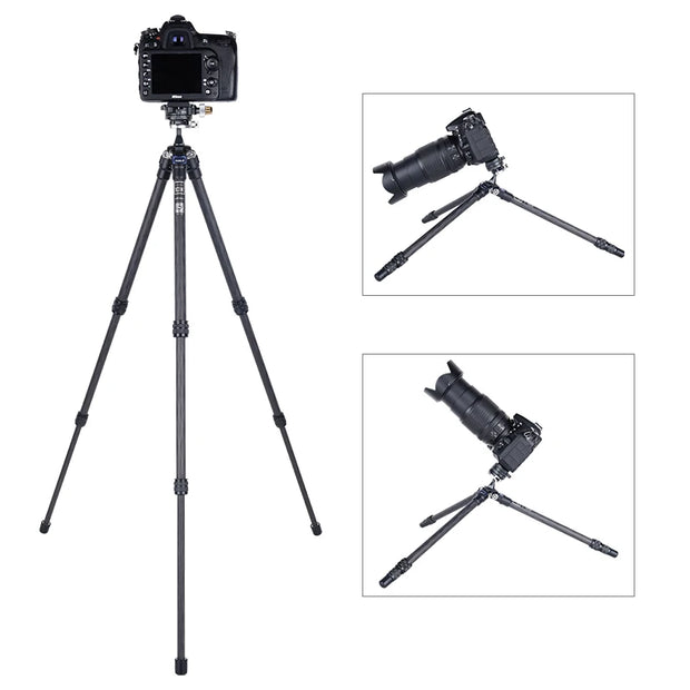 New small carbon fiber tabletop mini tripod