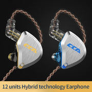 New 12 Drivers Unit HIFI DJ Monitor Earphone