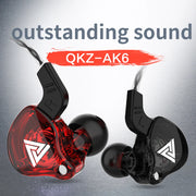 Original QKZ AK6 Copper Driver HiFi Wired Earphone