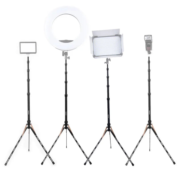 FT-190B Gold Led Light Tripod Stand