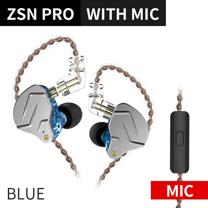 KZ ZSN Pro Hanging In Ear Monitor Earphones