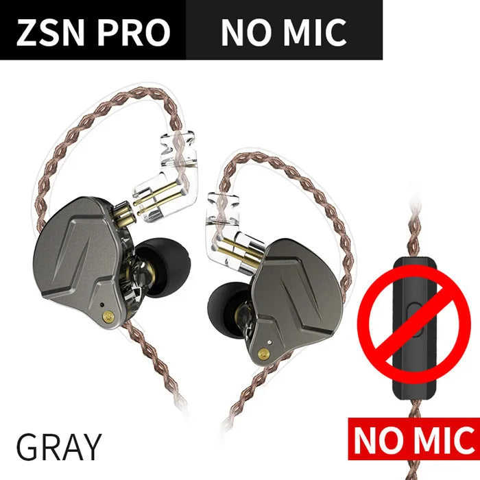 KZ ZSN Pro Hanging In Ear Monitor Earphones