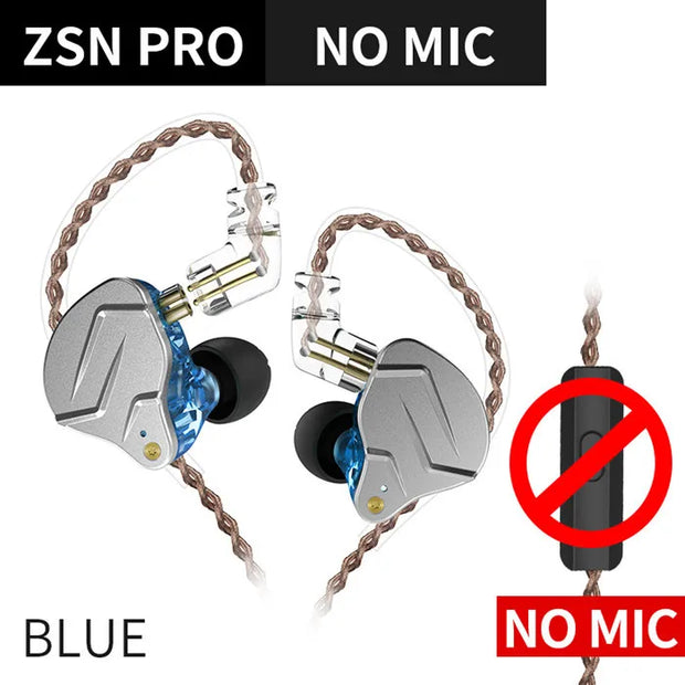 KZ ZSN Pro Hanging In Ear Monitor Earphones