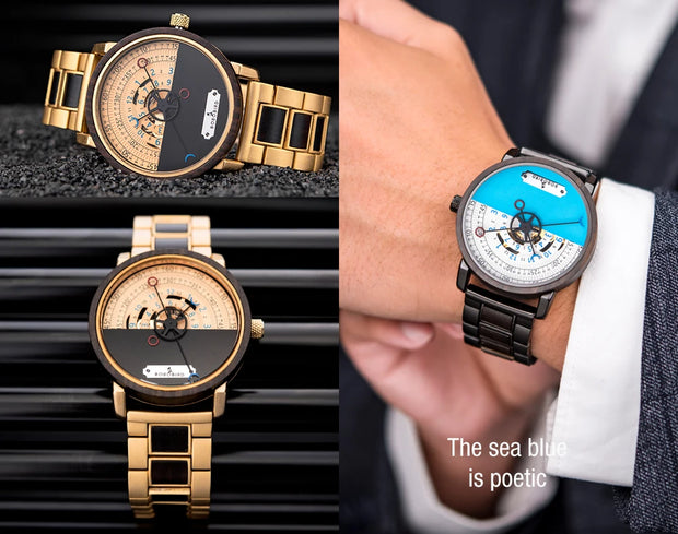 Men Watch BOBO BIRD 2022 New Top Automatic Mechanical Watch Logo Custom Wooden Creative Wristwatch Cool Gifts Box reloj hombre