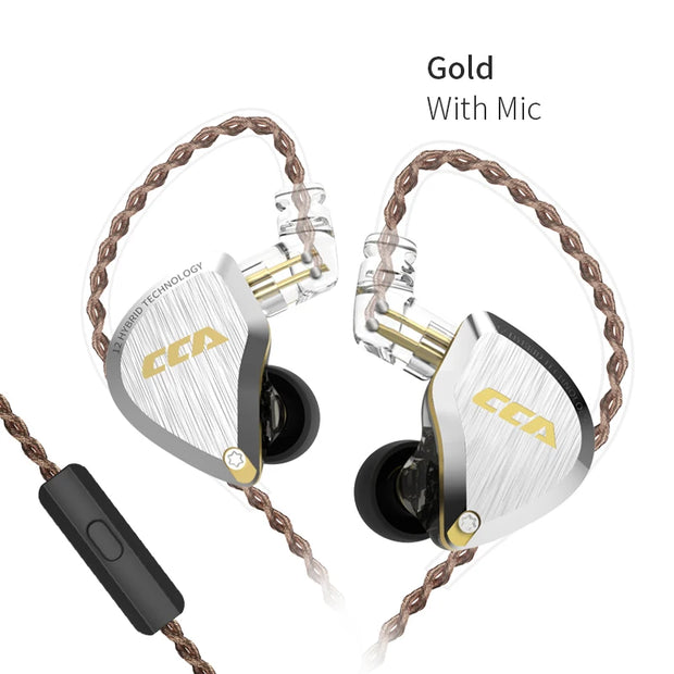 New 12 Drivers Unit HIFI DJ Monitor Earphone