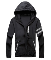 Men`s windbreaker summer Sun protection jacket outwear sports Cycling Thin  hooded coats men jaqueta masculina Brand clothing