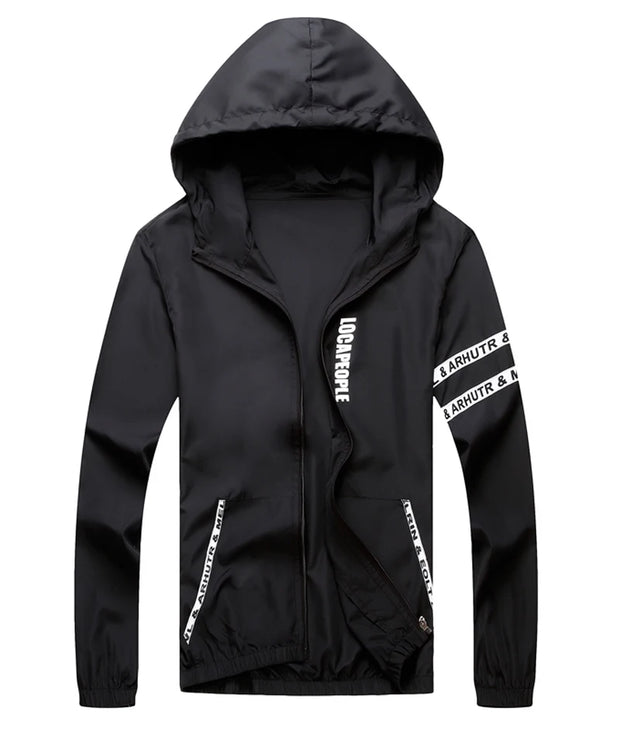 Men`s windbreaker summer Sun protection jacket outwear sports Cycling Thin  hooded coats men jaqueta masculina Brand clothing
