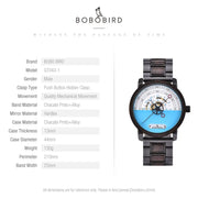 Men Watch BOBO BIRD 2022 New Top Automatic Mechanical Watch Logo Custom Wooden Creative Wristwatch Cool Gifts Box reloj hombre