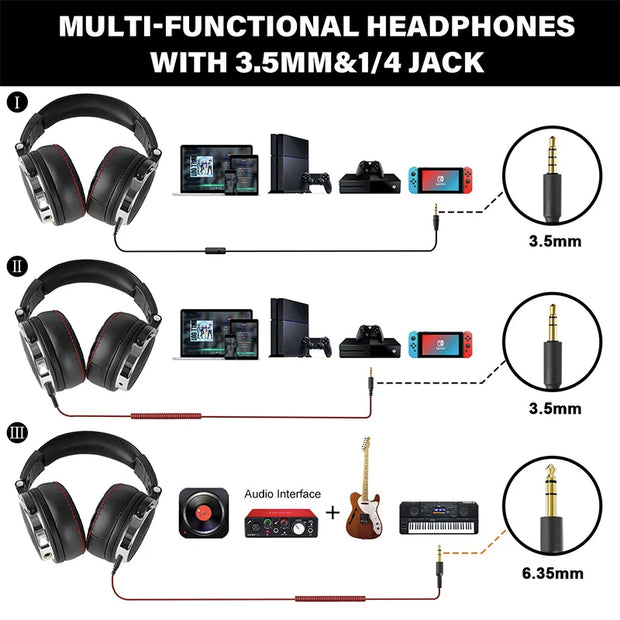 Oneodio Wired Professional Studio Pro 50 DJ Headphones