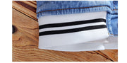 DIMUSI Men's Denim Jackets Fashion Male Trendy Ripped Denim Bomber Coats Mens Casual Windbreaker Cowboy Jeans Jackets Clothing