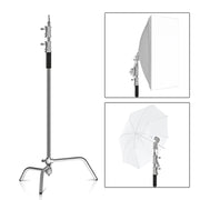 2.6M/8.5FT Stainless Steel Century Foldable Light Stand Tripod