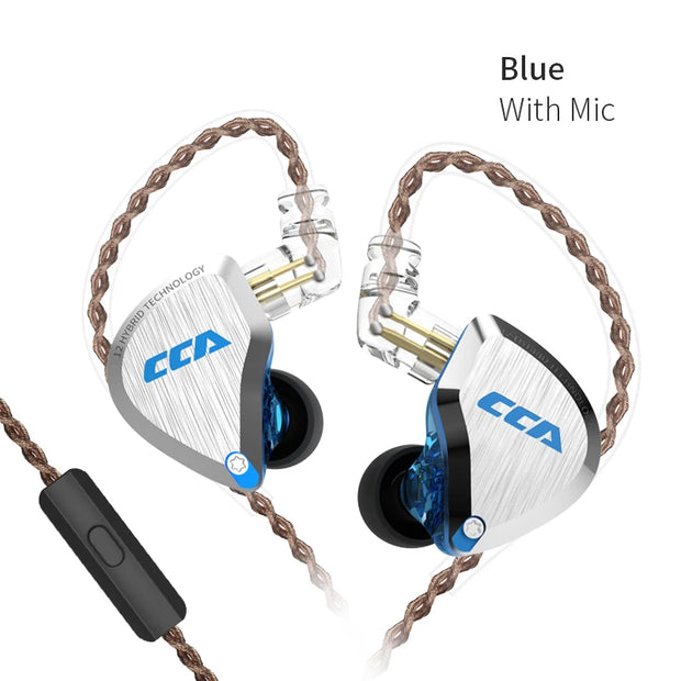 New 12 Drivers Unit HIFI DJ Monitor Earphone