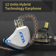 New 12 Drivers Unit HIFI DJ Monitor Earphone