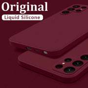 Samsung Galaxy S24 S23 S22 S25 Ultra S24 FE A56 A55 A53 A54 A16 A35 5G S25 Edge Shockproof Liquid Silicone Phone Cover