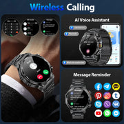 800mAh Large Battery Heart Rate Blood Oxygen Health Smartwatch