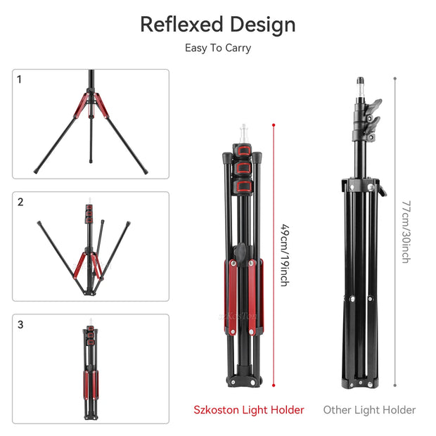 1.9M/75Inch Aluminium Light Stand