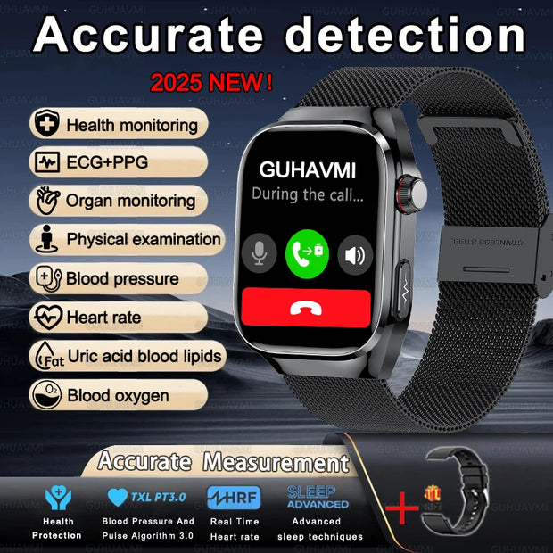 2025 New Uric Acid Blood Fat Smart Watch