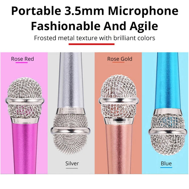 New Portable 3.5mm Stereo Studio Mic