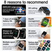 Women AMOLED Screen Bluetooth Call  NFC Sport Watch