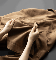 New Spring Autumn Casual Jackets Men Turn Down Collar Slim Fit England Style Deerskin Fleece Jacket Male Vintage Outwear Coats
