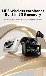 2025 high-quality V8 wireless Bluetooth earphones with ANC noise reduction and built-in microphone, waterproof earplugs