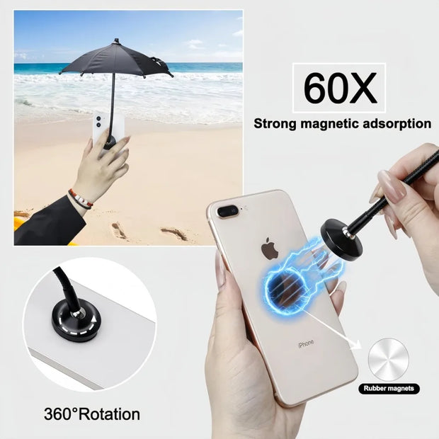 New Magnetic Mobile Phone Sunshade Umbrella