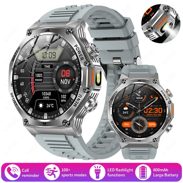 800mAh Large Battery Heart Rate Blood Oxygen Health Smartwatch