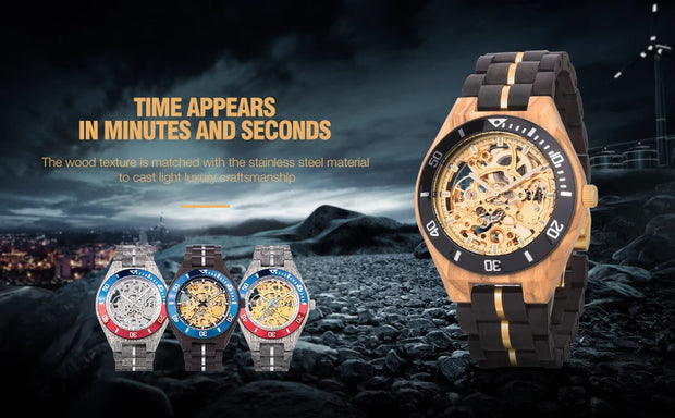 Men Watch BOBO BIRD 2022 New Top Automatic Mechanical Watch Logo Custom Wooden Creative Wristwatch Cool Gifts Box reloj hombre