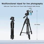 55” 140CM Travel Digital Camera Tripod