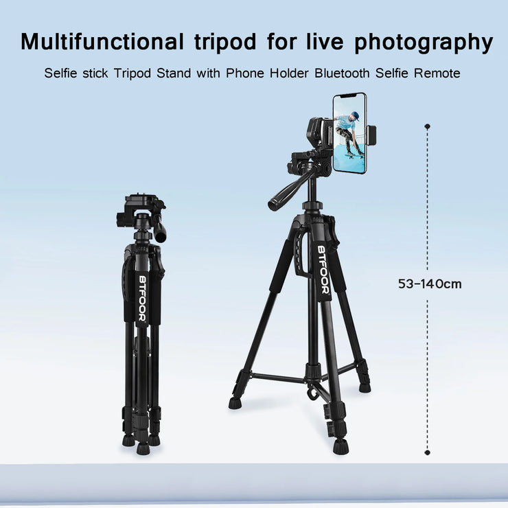 55” 140CM Travel Digital Camera Tripod
