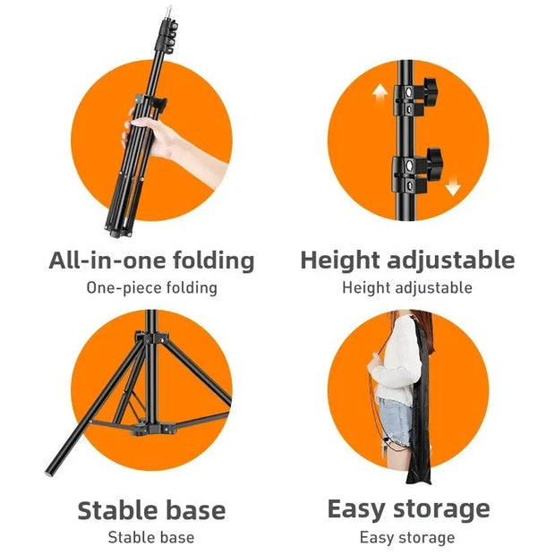Universal 160cm Tripod Mobile Phone Stand