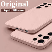 Samsung Galaxy S24 S23 S22 S25 Ultra S24 FE A56 A55 A53 A54 A16 A35 5G S25 Edge Shockproof Liquid Silicone Phone Cover