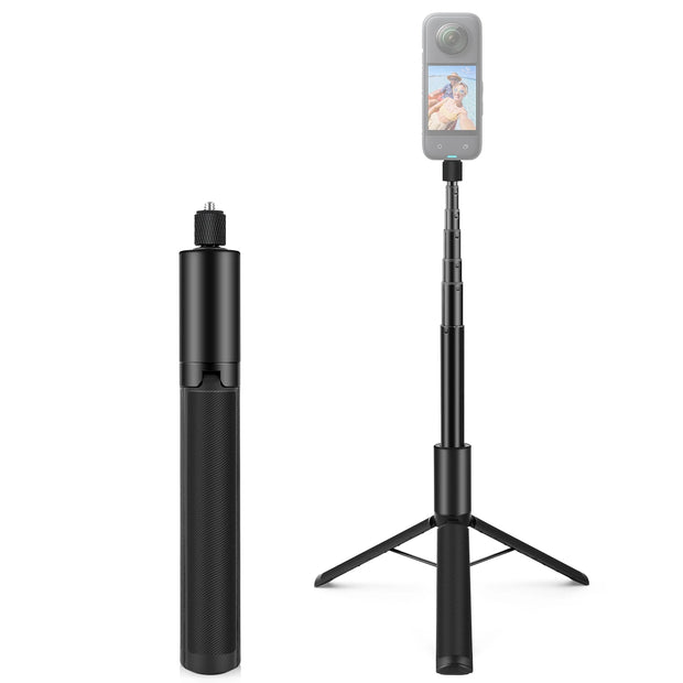 New 1.22m 1/4" Screw Thread Retractable Invisible Selfie Stick