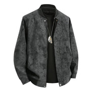 Leather Jacket Men Suede Coats Spring Windbreaker Oversized 6XL 7XL 8XL Plus Size Street Moto Autumn Brand Waterproof Softshell
