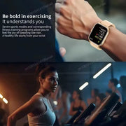 New 1.77 Full Touch Screen Sports Fitness Watch