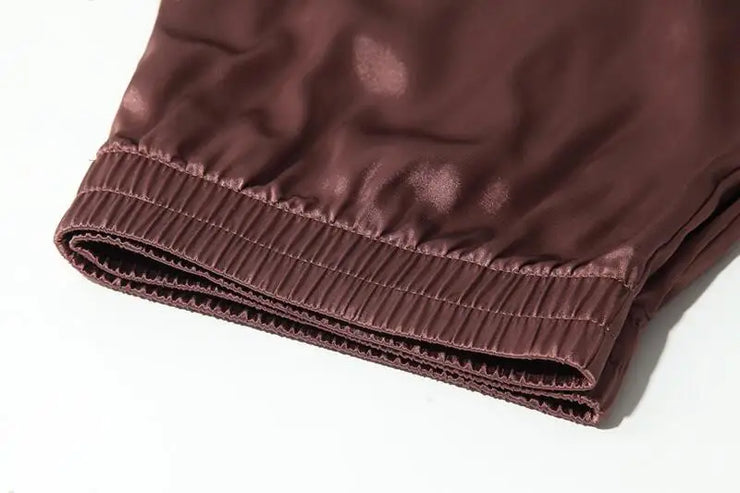 Men's Sleep Bottoms Sexy Pajamas Shorts Soft Silky Loose Boxers Shorts Underwear Men Home Lounge Arrow Panties Men Sleepwear