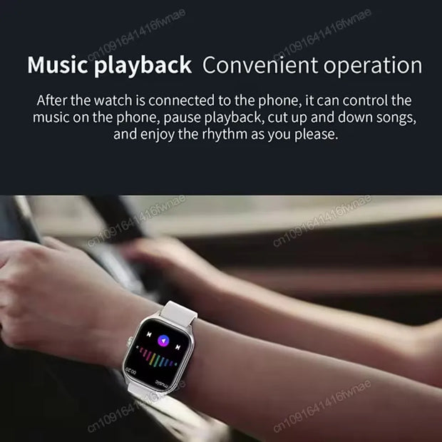 New 1.77 Full Touch Screen Sports Fitness Watch