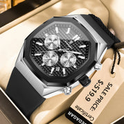 Men Waterproof Luminous Chronograph Wristwatch