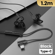 3.5mm/Type-C 90 Degree Elbow Plug Headphones